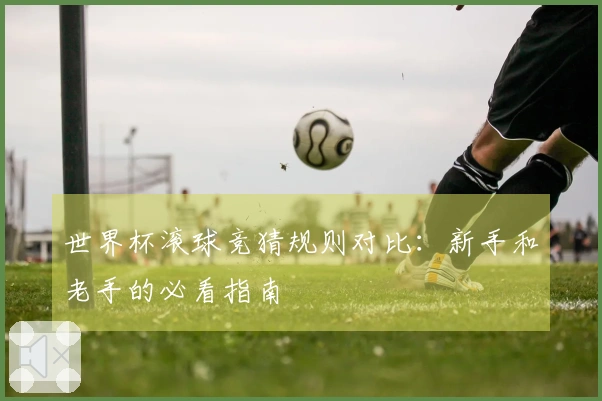 世界杯滚球竞猜规则对比：新手和老手的必看指南
